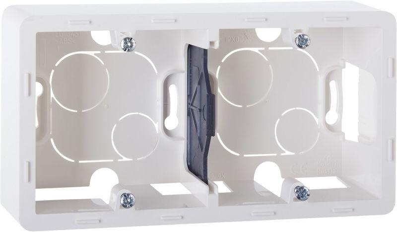 Коробка 2-м ОП Inspiria бел. IEK 673990