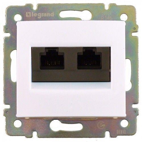 Розетка компьютерная 2-м СП Valena RJ45 кат.5 UTP механизм бел. (DIY-упак.) IEK 694292