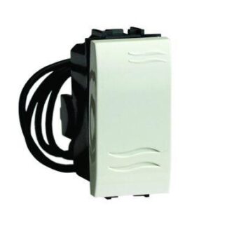Выключатель кнопочный 1-кл. 1мод. Brava 16А IP20 с подсветкой сл. кость DKC 75021SL