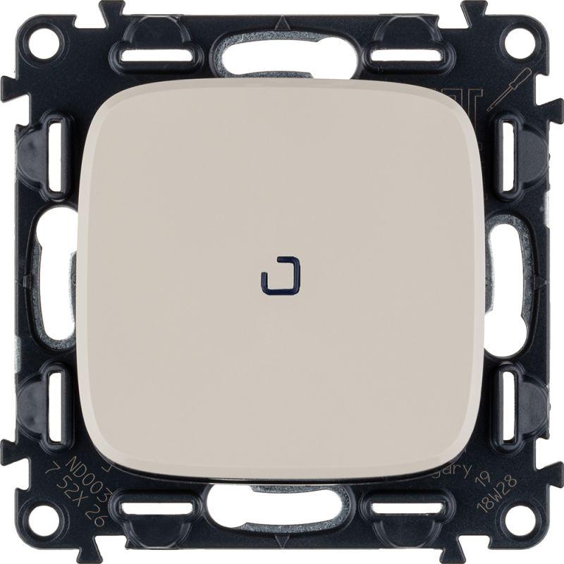 Переключатель 1-кл. СП Valena Allure 10А IP20 250В 10AX с подсветкой с лицев. панелью безвинтов. зажимы механизм сл. ...