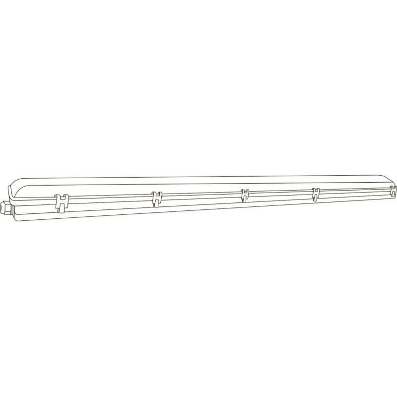 Светильник INDUSTRY G13 IP65 660х60х55мм ДСП линейный для LED ламп 1х600мм GAUSS 909410160