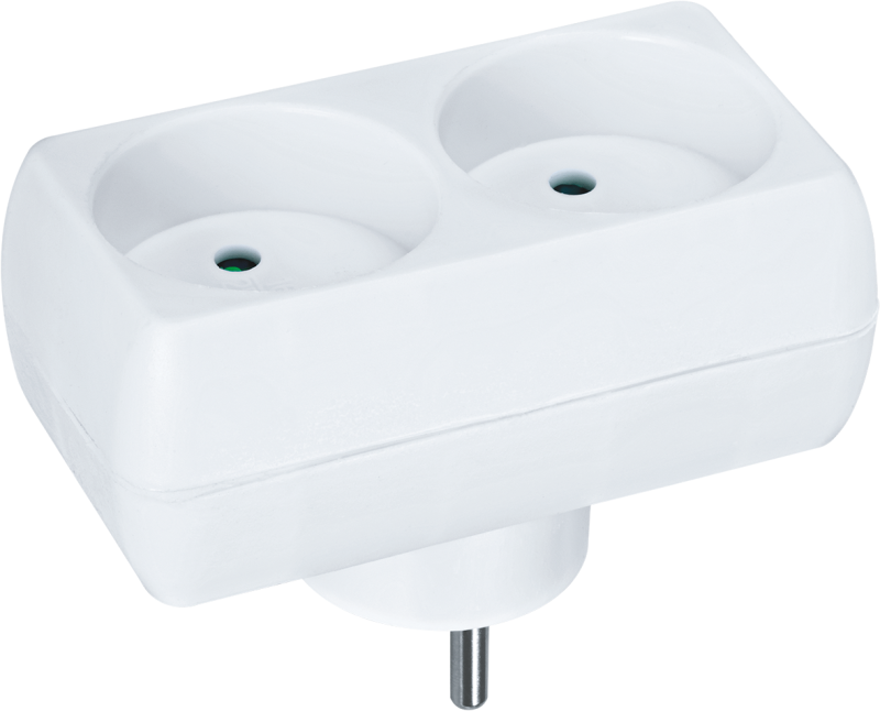 Разветвитель 2-м без заземл. 10А IP20 94 671 NAD-L-2X-C-WH Navigator 94671
