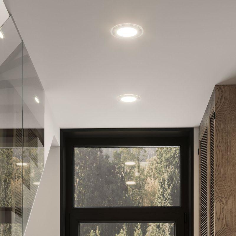 Светильник светодиодный Glass 18Вт 3000К IP20 1390лм 220-240В ДВО квадрат с декоративн. стеклом бел. GAUSS 948111118