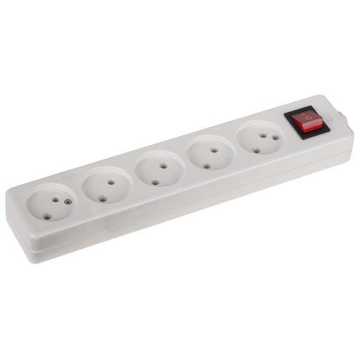 Колодка удлинителя 5-м без заземл. K-5s с выкл. Эра Б0003481