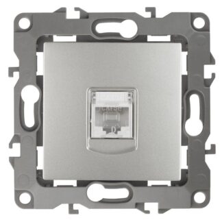 Розетка компьютерная Эра12 12-3107-03 RJ45 алюм. Эра Б0014725