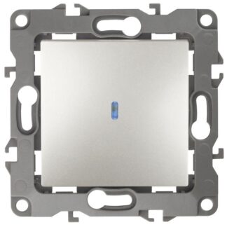 Выключатель 1-кл. СП Эра12 12-1102-15 10А IP20 250В 10AX с подсветкой механизм перламутр Эра Б0019427