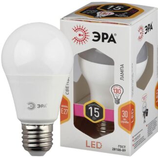 Лампа светодиодная A60-15W-827-E27 грушевидная 1200лм Эра Б0020592