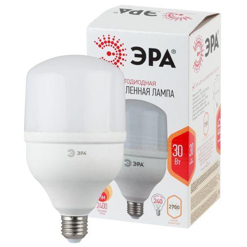 Лампа светодиодная высокомощная STD LED POWER T100-30W-2700-E27 30Вт T100 колокол 2700К тепл. бел. E27 2400лм Эра Б00...