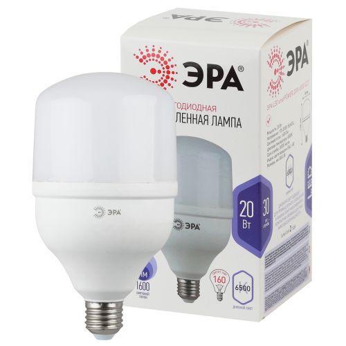 Лампа светодиодная высокомощная STD LED POWER T80-20W-6500-E27 20Вт T80 колокол 6500К холод. бел. E27 1600лм Эра Б002...