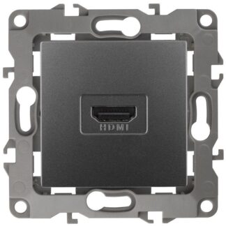 Розетка 12-3114-12 HDMI графит ЭРА Б0027487