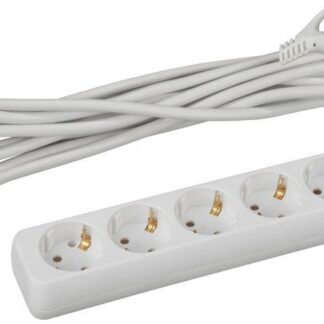 Удлинитель 5х5м с заземл. 16А IP20 U-5e-5m-3х1 ПВС 3х1 Эра Б0028377
