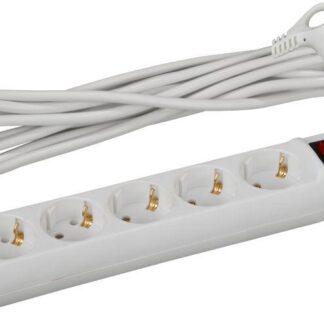 Удлинитель 5х3м с заземл. 16А IP20 U-5es-3m-3х1 ПВС 3х1 с выкл. Эра Б0028382