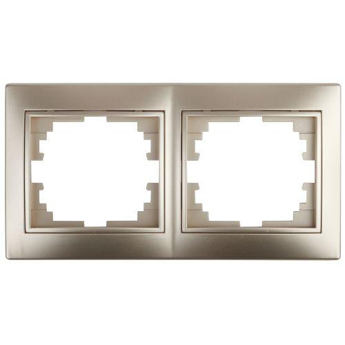 Рамка 2-м СП Plano 1-502-04 гор. шампань Intro Б0030095