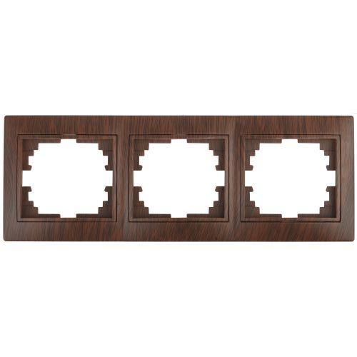 Рамка 3-м СП Plano 1-503-10 гор. венге Intro Б0030100