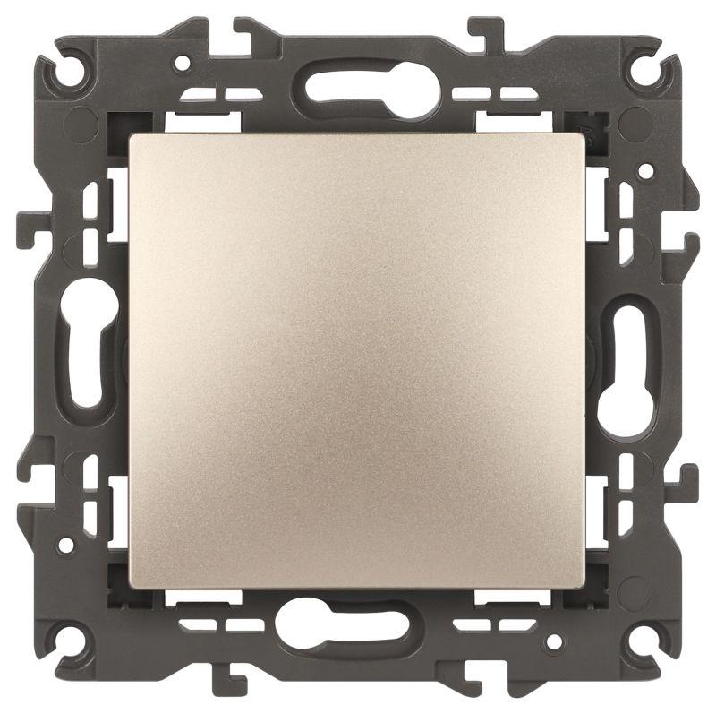 Выключатель 1-кл. СП Elegance 14-1101-04 10А IP20 250В 10AX механизм шампань Эра Б0034211