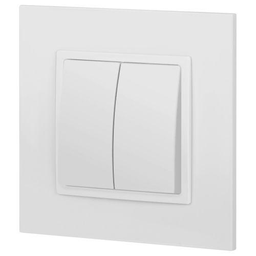 Переключатель 2-кл. СП Elegance 14-1106-01 10А IP20 250В 10AX механизм бел. Эра Б0034243