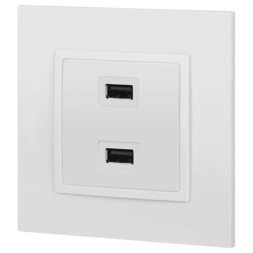 Устройство зарядное USB 14-4110-01 5В-2100мА Elegance бел. ЭРА Б0034358