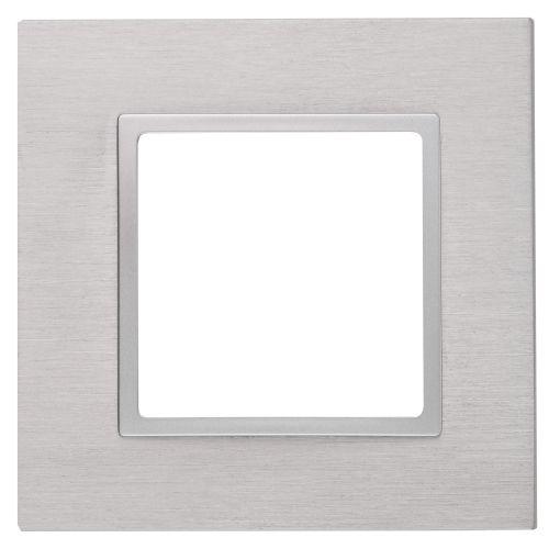 Рамка 1-м 14-5201-03 металл Elegance алюм.+алюм. ЭРА Б0034541