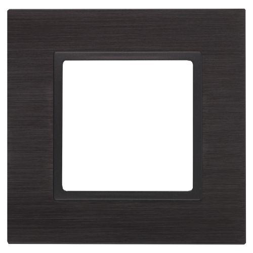 Рамка 1-м 14-5201-05 металл Elegance черный+антрацит ЭРА Б0034543