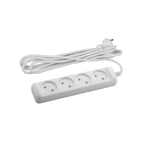 Удлинитель 4х5м без заземл. 6А IP20 UX(6)-4-5m ПВС 2х0.75 Эра Б0038571