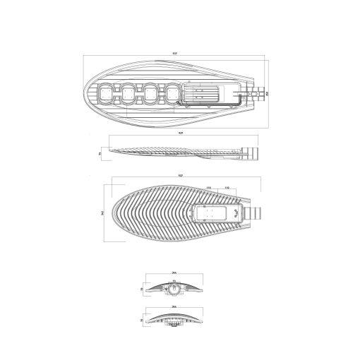 Светильник светодиодный SPP-5-200-5K-W 200Вт 5000К IP65 30000лм ДКУ уличный консольный Эра Б0043670