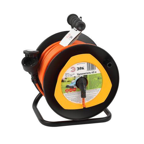Удлинитель на пластик. катушке 1х40м с заземл. 16А IP44 RPx-1e-3х1.5-40m ПВС 3х1.5 Эра Б0046839