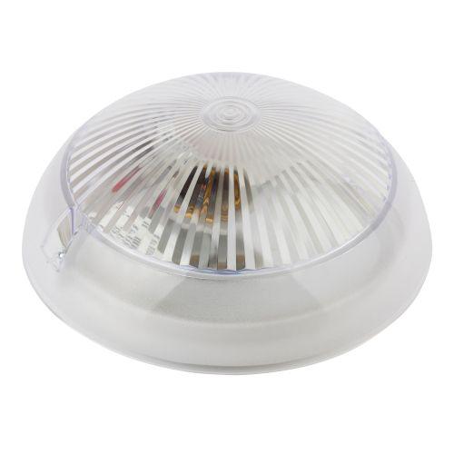 Светильник "Сириус" НБП 06-60-101 max 60Вт E27 IP54 D220 круг с фото-шумовым датчиком акуст. призма ЭРА Б0048411