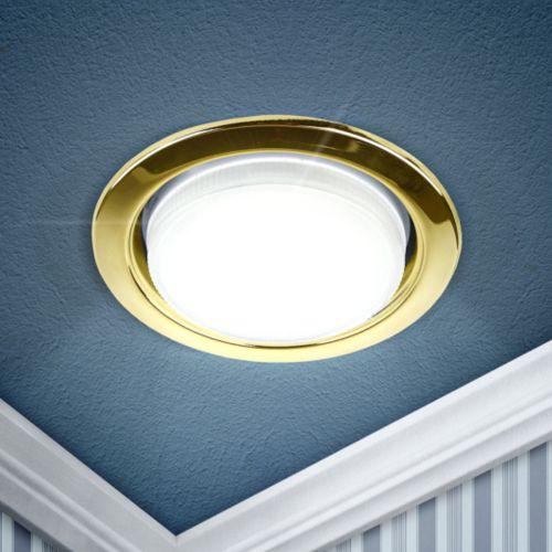 Светильник встраиваемый под GX53 KL35 GD /1 (к) 220В 13Вт золото ЭРА Б0049008