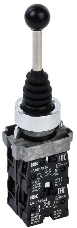 Джойстик LA167-PA24 на 4 полож. 4НО без фиксации черн. KARAT IEK BBJ20-PA24-6-22-4-K02