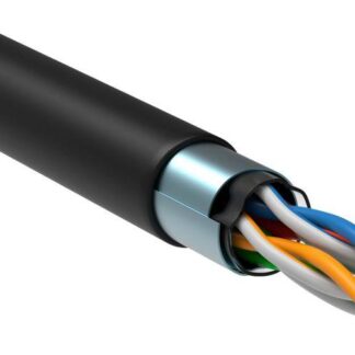 Кабель витая пара F/UTP кат.5E 4х2х24AWG solid CU LDPE Outdoor черн. (м) GENERICA BC3-C5E04-339-305-G