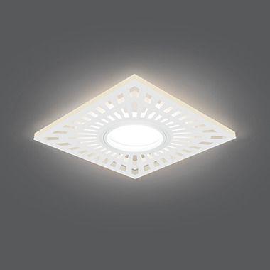 Светильник светодиодный Backlight 3Вт GU5.3 3000К IP20 170-260В ДВО квадрат GAUSS BL127