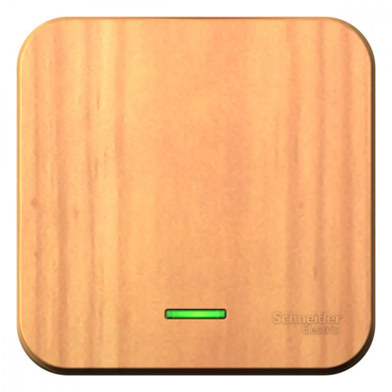 Выключатель 1-кл. ОП Blanca 10А IP20 (сх. 1) 250В с подсветкой ясень SE BLNVA101105