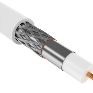 Кабель коаксиальный RG6 75Ом FPE PVC медный бел. (100м) GENERICA CC3-R6F1-111-100-G