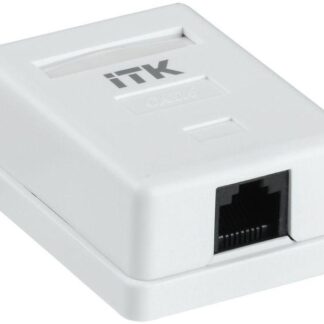 Розетка компьютерная 1-м ОП RJ45 кат.6 UTP ITK CS2-1C06U-12