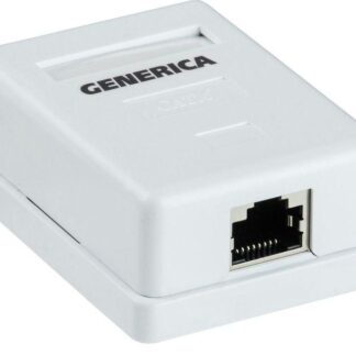 Розетка компьютерная 1-м ОП RJ45 кат.5E FTP GENERICA CS2-1C5EF-12-G