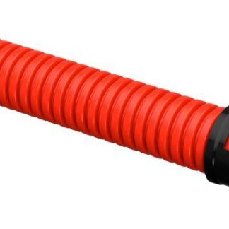 Труба гофрированная двустенная ПНД гибкая d40мм с муфтой красн. (уп.50м) IEK CTG12-040-K04-050-R