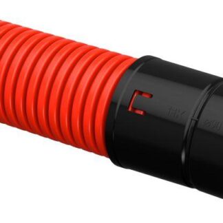 Труба гофрированная двустенная ПНД гибкая d90мм с муфтой красн. (уп.50м) IEK CTG12-090-K04-050-R