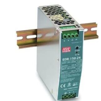 Источник питания на DIN-рейку 24 В6.5 А156 Вт MEANWELL I класс защиты 40х125х113мм VARTON EDR-150-24