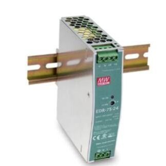 Источник питания на DIN-рейку 24 В3.2 А 76 Вт MEANWELL I класс защиты 32х125х102мм VARTON EDR-75-24