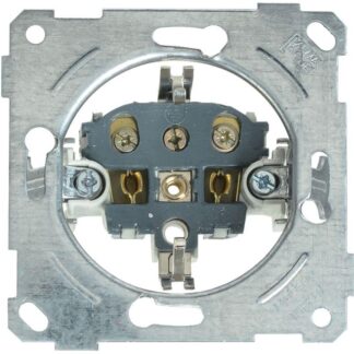 Розетка 1-м СП Bolero РС11-1-0-Б 16А IP20 с заземл. механизм бел. IEK ERB11-16