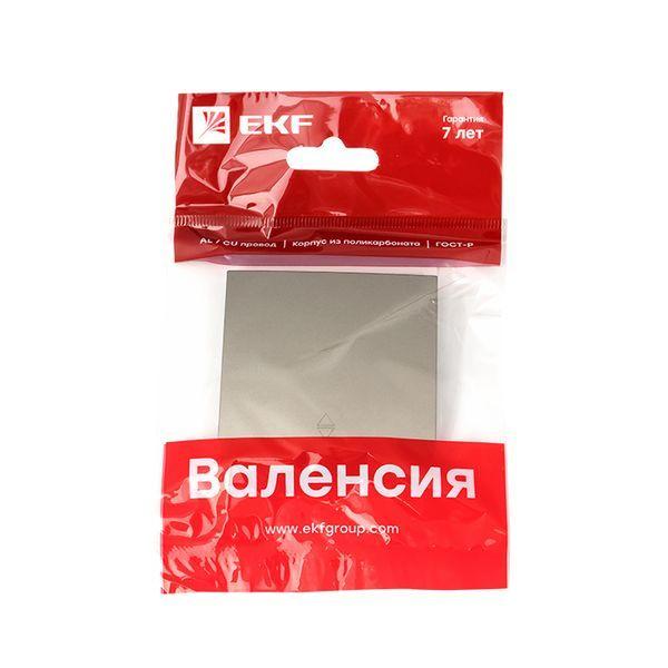 Панель лицевая Валенсия для 1-кл. выключателя проходного 10А кашемир PROxima EKF ESV10-L-025-40