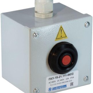 Пост управления ПКУ-15-21.111-54У2 (КЕ081/2(1з+1р) красн. + PG-13.5) Электротехник ET008509