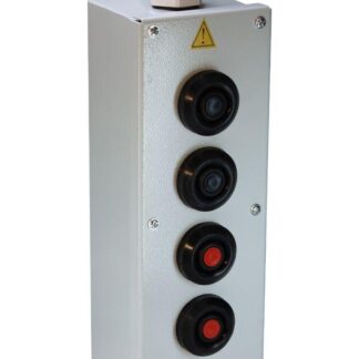 Пост управления ПКУ-15-21.141-54У2 (2хКЕ081/2(1з+1р) черн. + 2хКЕ081/2(1з+1р) красн.+ PG-21) Электротехник ET008530