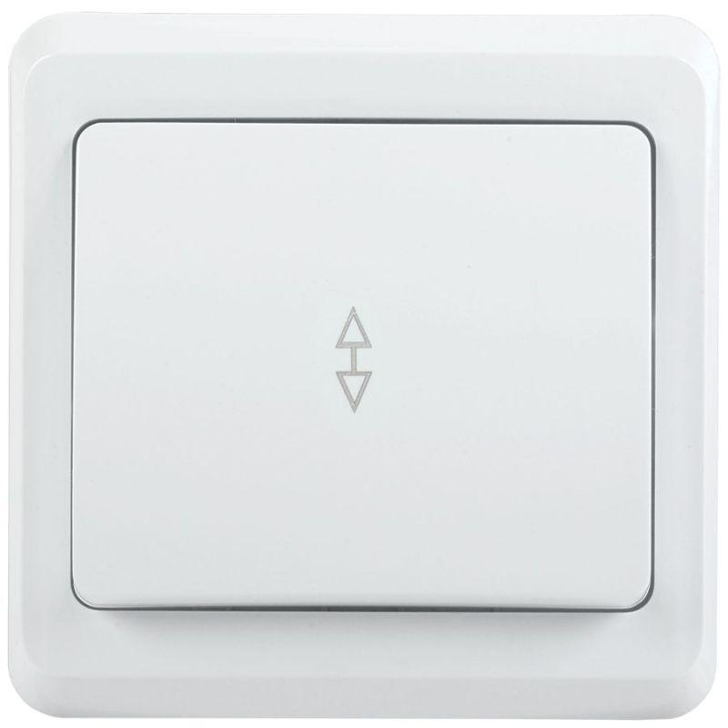 Переключатель проходной 1-кл. 1п СП Вега 10А IP20 ВСп10-1-0-ВБ бел. IEK EVV12-K01-10-DM