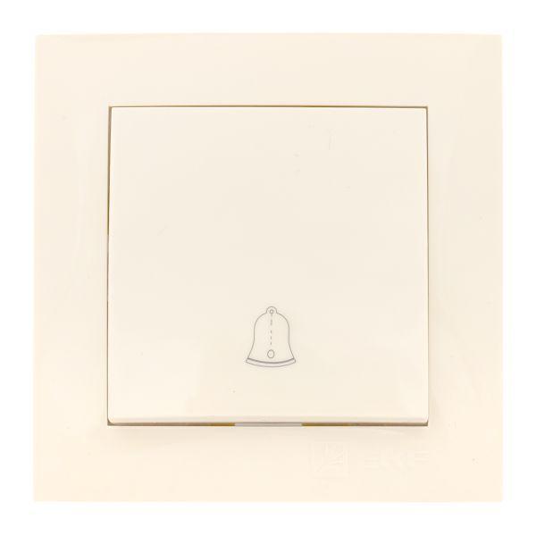 Кнопка звонка 1-кл. СП Валенсия 10А IP20 крем. PROxima EKF EWV10-026-20