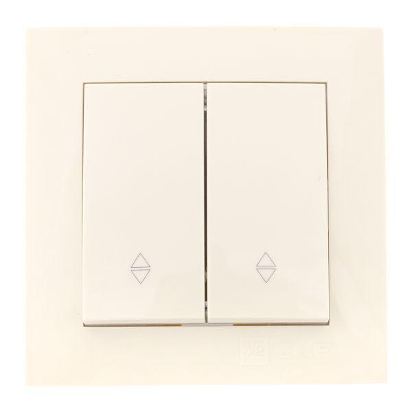 Переключатель проходной 2-кл. СП Валенсия 10А IP20 крем. PROxima EKF EWV10-027-20