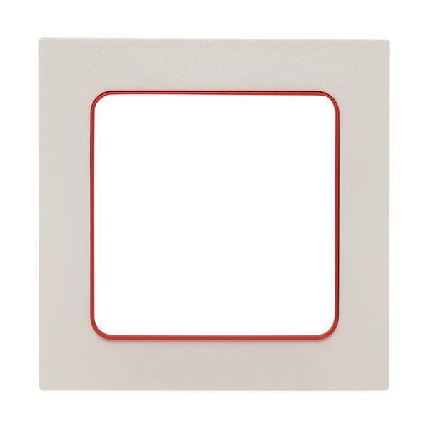 Рамка 1-м Стокгольм бел. с линией цвета красн. PROxima EKF EXM-G-304-20