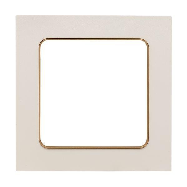 Рамка 1-м Стокгольм бел. с линией цвета шампань PROxima EKF EYM-G-302-10