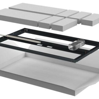 Дверь двустворчатая для шкафа LINEA N 18U 600мм перфорир. черн. ITK LN05-18U6X-D2P