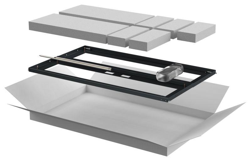 Дверь двустворчатая для шкафа LINEA N 18U 600мм перфорир. черн. ITK LN05-18U6X-D2P